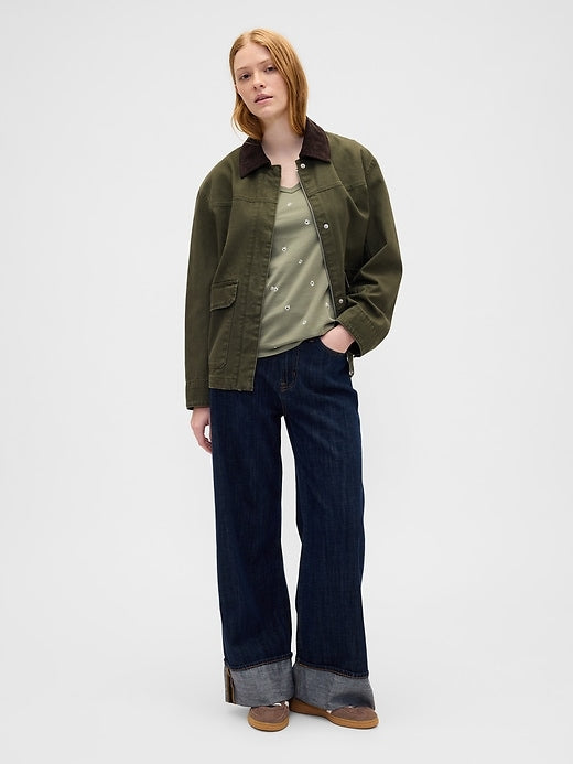 Favorite Print V-Green T-Shirt